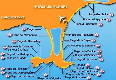Bergerie Plage Renove Clim Balneo Plage Piscine Jardin Mediterraneen Hyères Francie